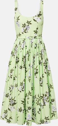 Emilia Wickstead Abito midi Eglantine in cotone