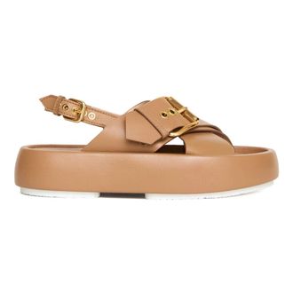 AGL Wedges, female, Beige, Size: 8 1/2 US Summer Criss Cross Sandal
