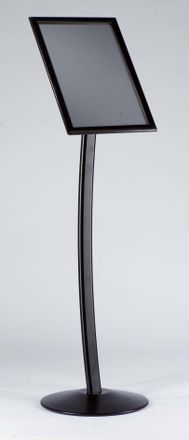 OEM Tablero De Men&uacute; Curvo Negro Tama&ntilde;o A4