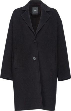 Pinko Zwarte Jassen voor Vrouwen - Dames - Mantel - Zwart - XL - Jassen
