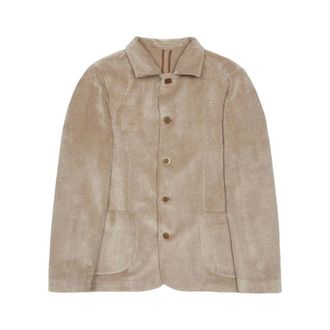 AT.P. CO Heren, Jassen, Beige, Maat: XL Velours