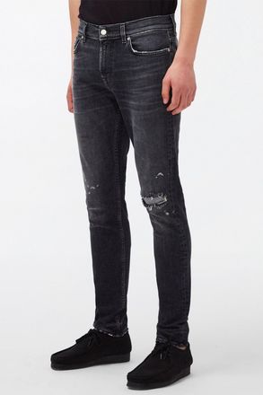 7 For All Mankind Mens Men Jeans Paxtyn Skinny Fit - Black - Size 28 (Waist)