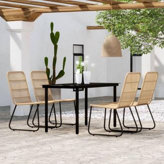 vidaXL Furniture Limited - Juego De Comedor Para Jard&iacute;n 5 Piezas Color