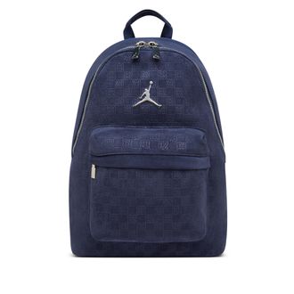 Nike Jordan Mens Jordan Suede Monogram Backpack (23.5L) in Blue | MA9204-U90
