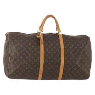 Louis Vuitton Pre-owned Weekend Bags, female, Brown, Size: ONE SIZE Pre-owned Keepall 60 Boston Bag