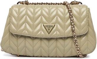 Guess Cheryl Convertible XBO - Dames - Schoudertassen - Beige - ONE Size - Leer - Tassen