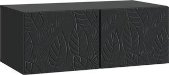 vidaXL Mueble De Tv De Pared 59,5 X 31 Cm Negro Madera De Ingenier&iacute;a Vidaxl