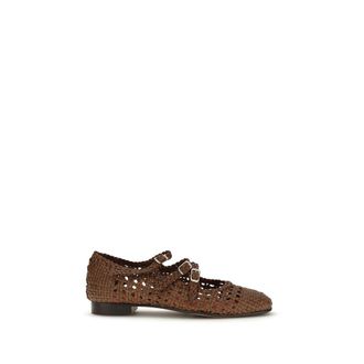 Carel Calf Leather Bos Taurus Ballet Womens Flats