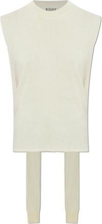 R&oacute;he Backless Top - Dames - Tops zonder mouwen - Beige - M - Katoen - Tops