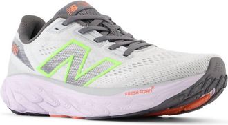 New Balance Womens 880 V14 Running Sneakers In Grey Matter With Taro And Bleached Lime Glo