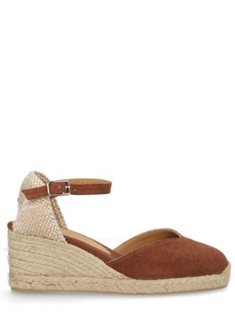 Castaner Brown Cotton Espadrille Wedges