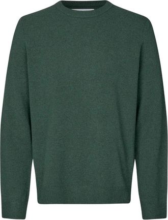 Sams&oslash;e & Sams&oslash;e Groene Gables Gebreide Trui Stijlvol Comfort - Heren - Ronde hals truien - Groen - 2XL - Truien & Vesten