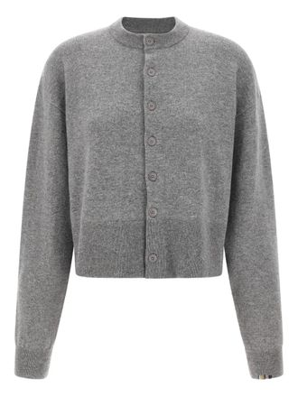 Extreme Cashmere N&deg;170 Chou button crew-neck cardigan - Grey