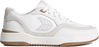 Cariuma UBA logo-embellished leather sneakers - men - Calf Leather/Polyethylene vinyl acetate (PEVA)/Mesh - 10.5 - White