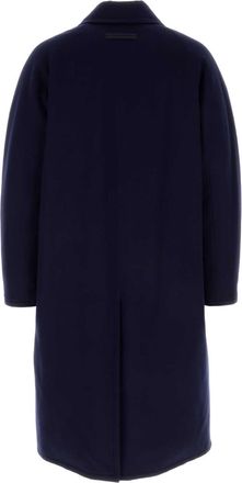Ermenegildo Zegna Mens Oasi Coat Navy Cashmere