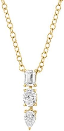 Effy Lab-Grown Diamond Pendant Necklace in Gold at Nordstrom Rack, Size 18