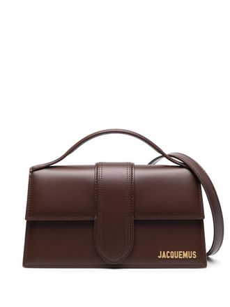 Jacquemus Le Grand Bambino leren handtas