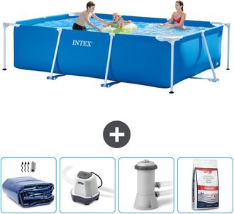 Intex Piscina Con Estructura Rectangular - 300x200x75 Cm - 7-piezas Scb54