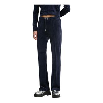 Juicy Couture Pantaloni Tuta Diamant&eacute; in Velour - - Trousers - Donna - Blu - S