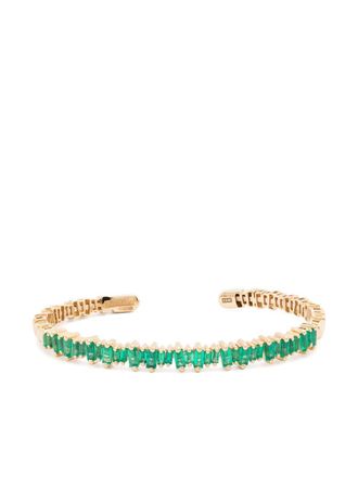 Suzanne Kalan Bracciale in oro giallo 18kt con smeraldo