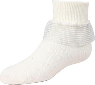 MeMoi Infant Far Out Lace Ruffle Socks in Winter White at Nordstrom, Size 6-12M