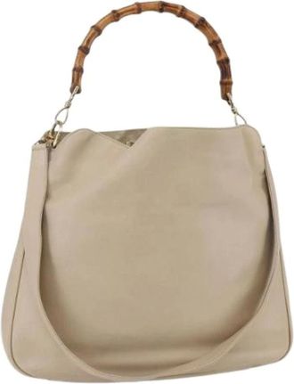 Gucci Pre-owned Handbags, female, Beige, Size: ONE SIZE Pre-owned Vintage Handbag