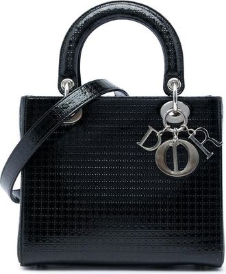 Dior Pre-owned Dior Medium Metallic Patent Microcannage Lady Satchel Ladies 00F7H1S8OZYVV7F8