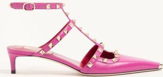 Valentino Garavani D&eacute;collet&eacute; Rockstud In Capretto 40Mm Donna FUCSIA 35.5