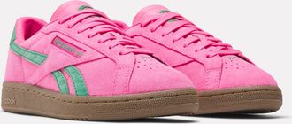 Reebok Classic Sneaker REEBOK CLASSIC CLUB C GROUNDS UK, Damen, Gr. 37,5, atomicpink, upgradegr&uuml;n, gum, Leder, Synthetik, Schuhe Sneaker