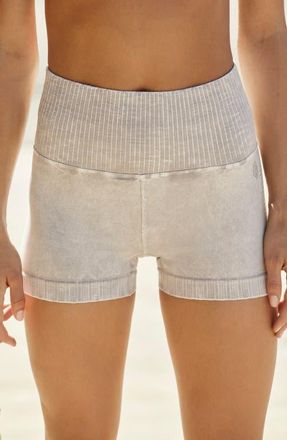 Free People Movement Free People FP Movement Good Karma Running Shorts in Grey Combo at Nordstrom, Size Medium
