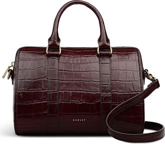 Radley London Noble Alley Zip Top Handle Bag in Dark Cherry at Nordstrom Rack