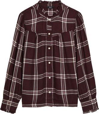 Rails Alanna geruite blouse - Bruin