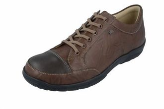 Finn Comfort Mens Alamo Leather Shoes In Kastanie/cigar