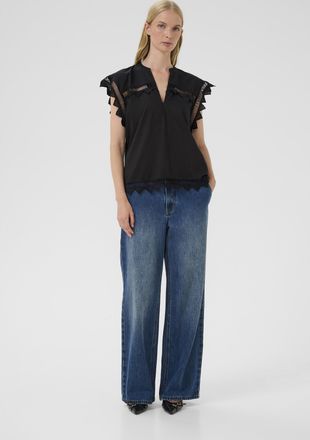 Karen by Simonsen Mouwloos shirt KBOmmi Straight fit black