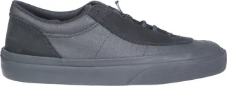 Stone Island Black Low-Profile Textured Sneakers