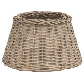 vidaXL Pantalla Para L&aacute;mpara De Techo Mimbre Marr&oacute;n &Oslash;50x30 Cm Vidaxl