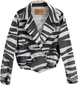 Retrof&ecirc;te Kort spijkerjack - Dames - Blazers - Blauw - 2XS - Katoen - Jassen