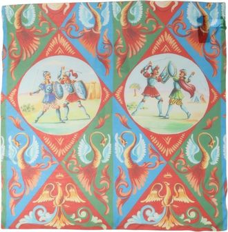 Dolce & Gabbana Zijden Foulard Sjaal met Print - Dames - Zijden sjaals - Veelkleurig - ONE Size - Accessoires