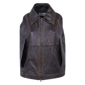 7 For All Mankind Chaqueta tipo capa - Jackets - Mujer - Marr&oacute;n - M