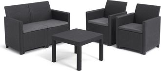 Keter Marie 4-seater Lounge Set - Graphite