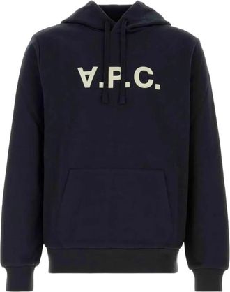 A.P.C. Standard Grand VPC Hoodie - Heren - Hoodies - Blauw - M - Katoen - Hoodies & sweatvesten