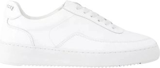 Filling Pieces Witte Leren Sneakers Klassieke Ronde Neus - Dames - Sneakers - Wit - 41 EU - Schoenen