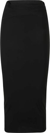 Wardrobe.NYC Falda Midi Transl&uacute;cida - Skirts - Mujer - Negro - M