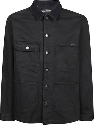 Tom Ford Black Shirt Collar Jacket