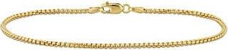Delmar Round Box Link Bracelet, 1.60mm in Gold at Nordstrom Rack