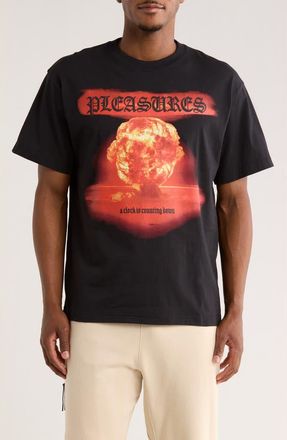 Pleasures Quarrel Cotton Graphic T-Shirt in Vintage Black at Nordstrom, Size Xx-Large