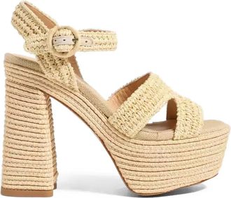 Castaner Sandali Adriana con plateau - Toni neutri
