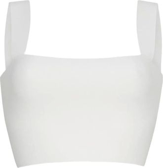 Cara Cara square-neck top - White