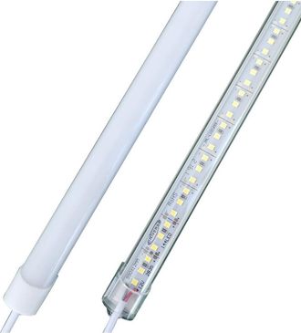 Trade Shop Trade Shop Traesio - Trade Shop - Profilo Barra Rigido Strip Led De 1 Metro 5630smd Bianco Luce Fred Y Caldo 18w - Cubierta Transparente