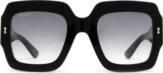 Gucci Occhiali da sole oversize - Nero